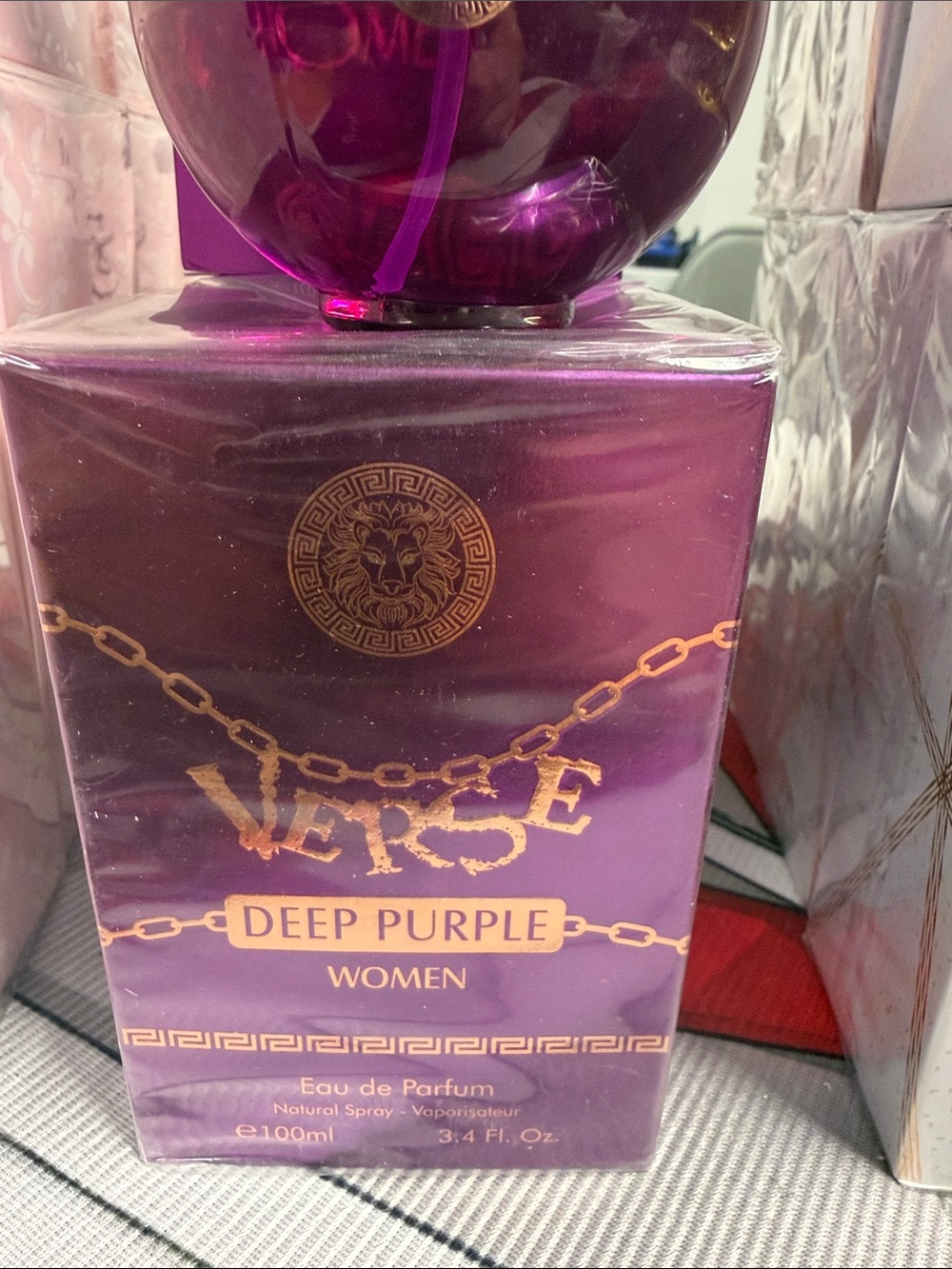 Luxurious Purple & Rose Gold Fragrance Bottle - Women Bath & Body - Picture 2 of 2